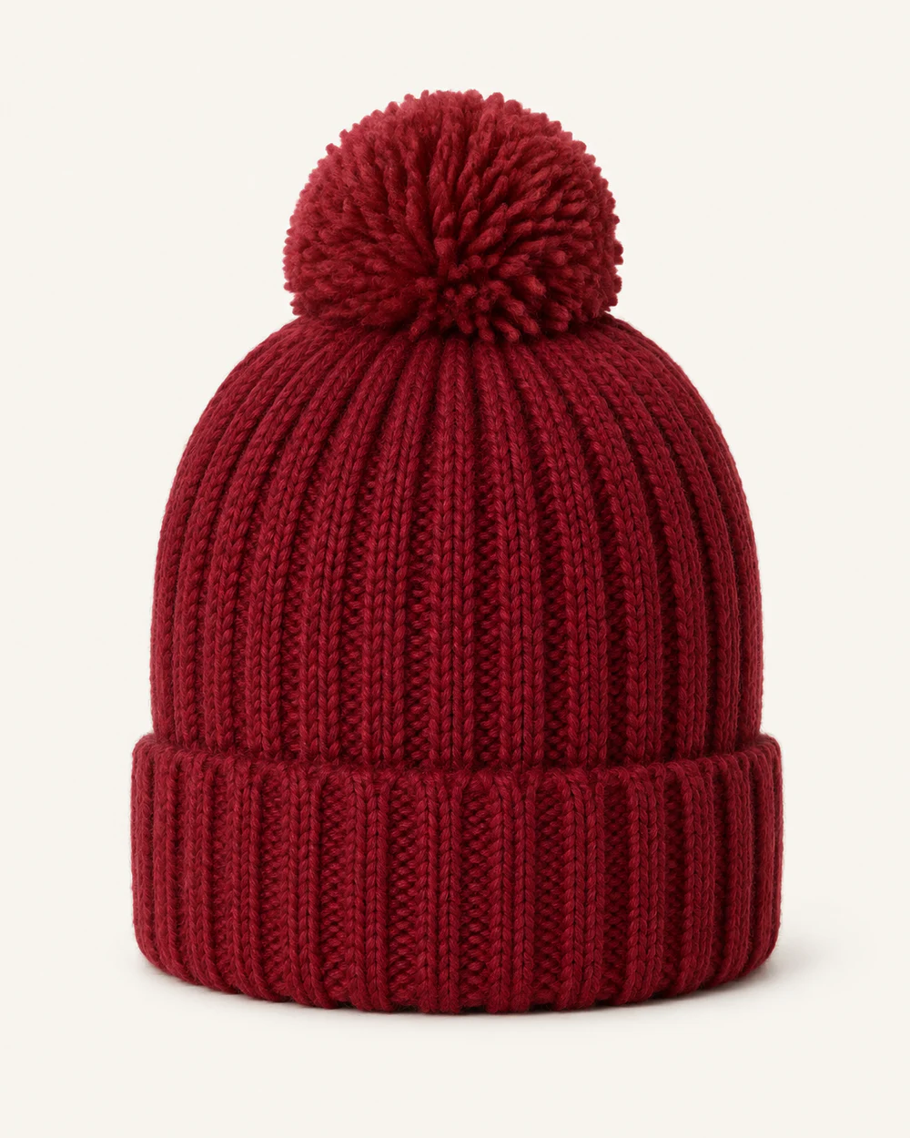 Ruby Ribbed Beanie