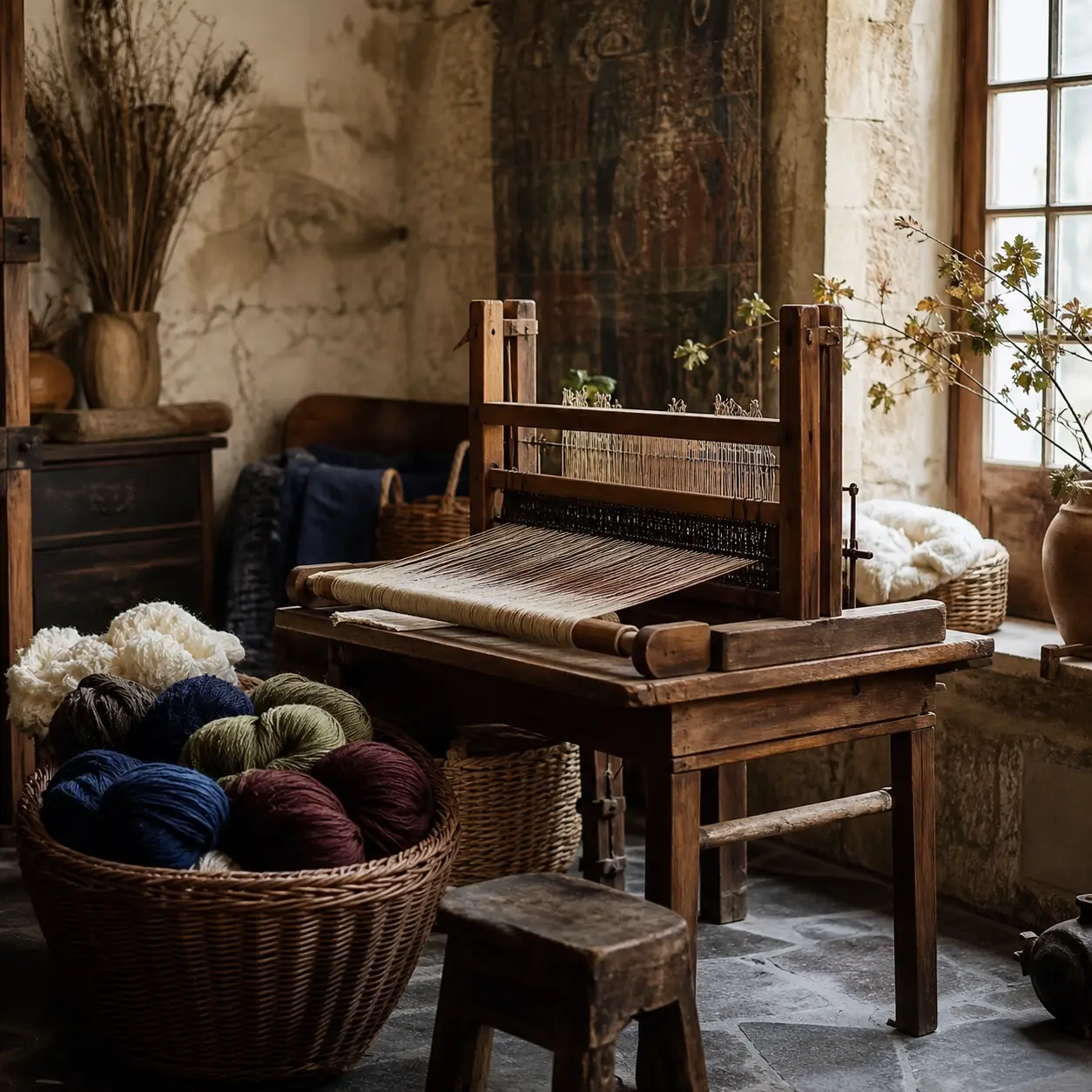 A quiet weaving atelier in southern France